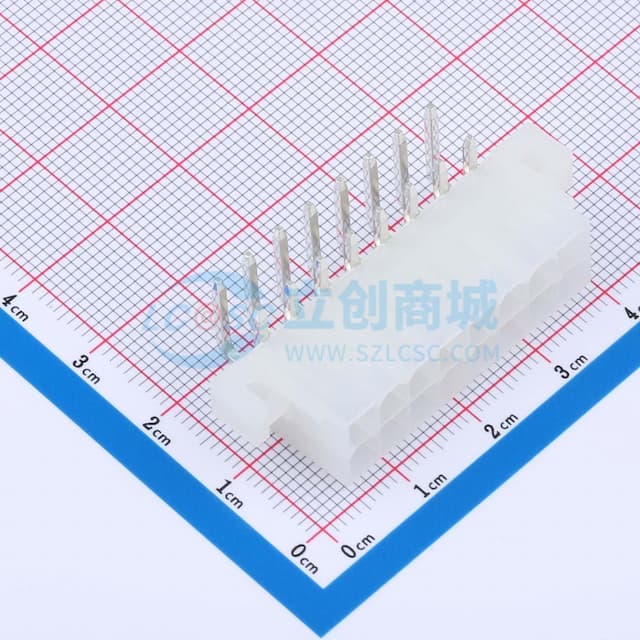 2x8P 间距:4.2mm 弯插实物图