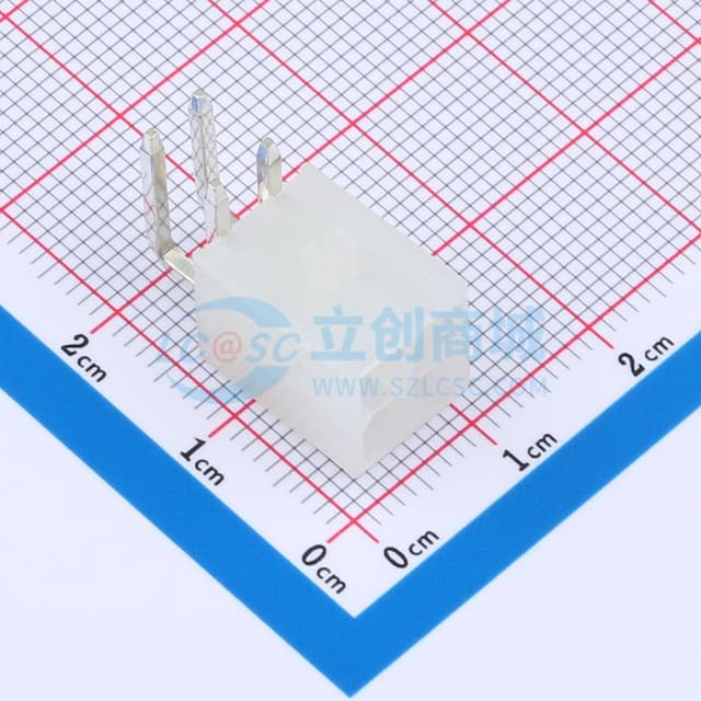 2x2P 间距:4.2mm 弯插实物图