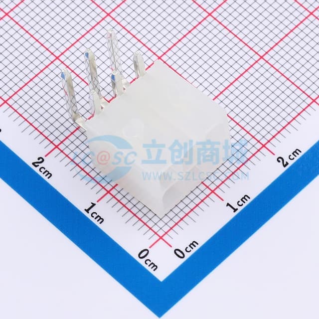 2x3P 间距:4.2mm 弯插实物图