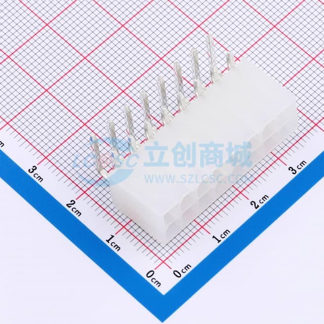 2x8P 间距:4.2mm 弯插实物图