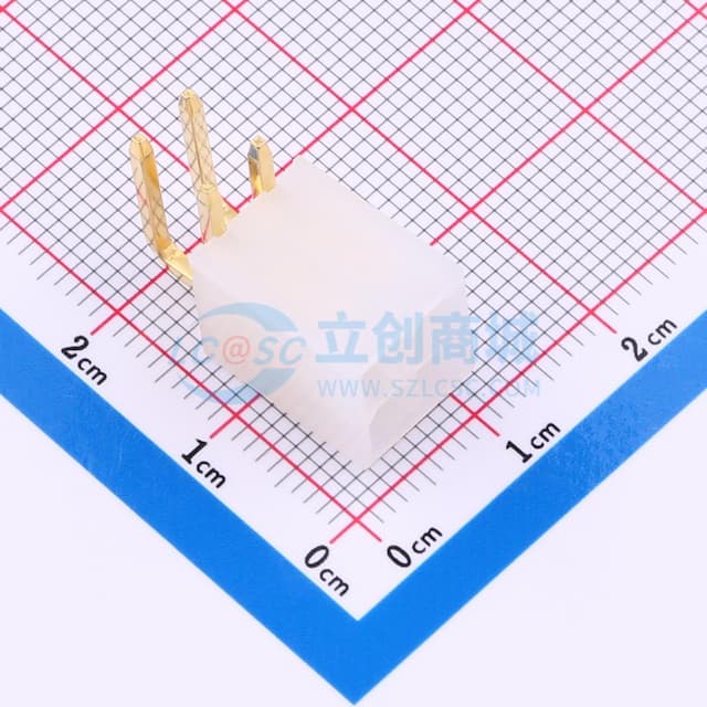 2x2P 间距:4.2mm 弯插实物图