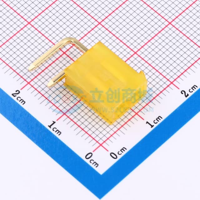 2x1P 间距:4.2mm 弯插实物图
