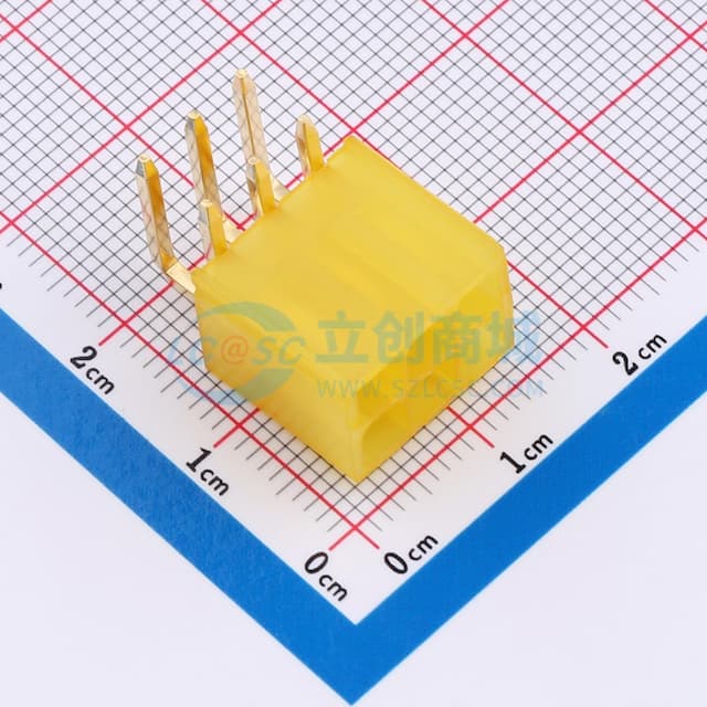 2x3P 间距:4.2mm 弯插实物图