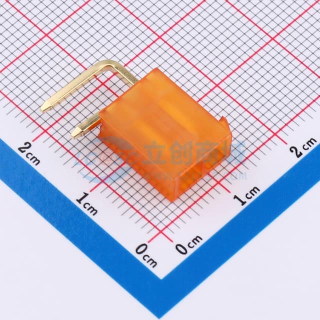 2x1P 间距:4.2mm 弯插实物图