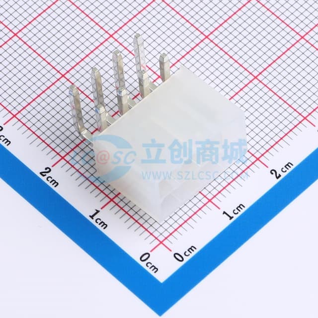 2x4P 间距:4.2mm 弯插 系列:Mini-Fit(MX 4.2)实物图