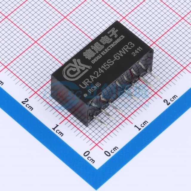 6W超宽电压输入隔离稳压单路/正负输出DC-DC模块电源实物图