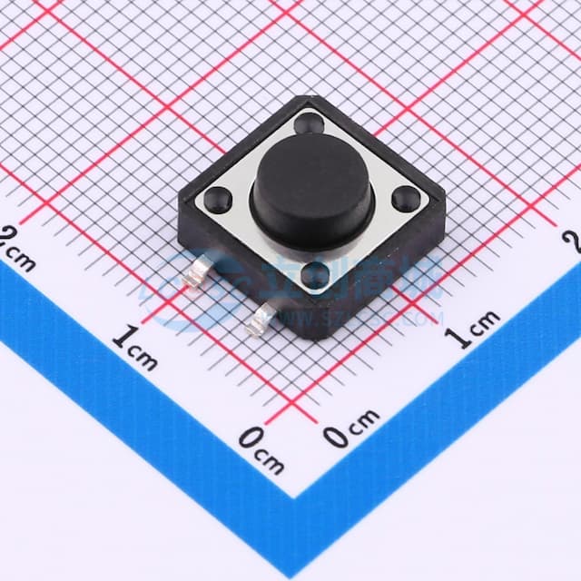 12*12*5.5mm 立贴 180GF  轻触开关实物图