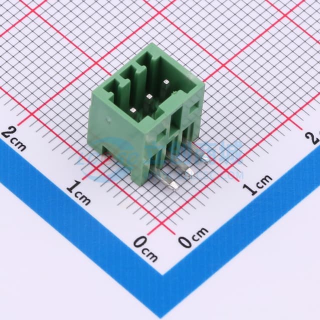 卡扣固定 1x3P 2.54mm 排数:1 每排P数:3实物图