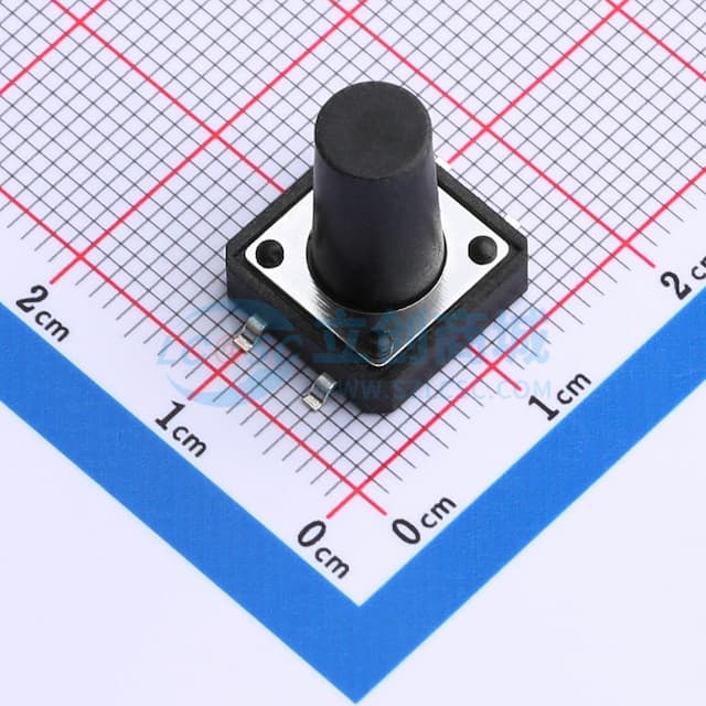12*12*15.5mm 立贴 180GF  轻触开关实物图