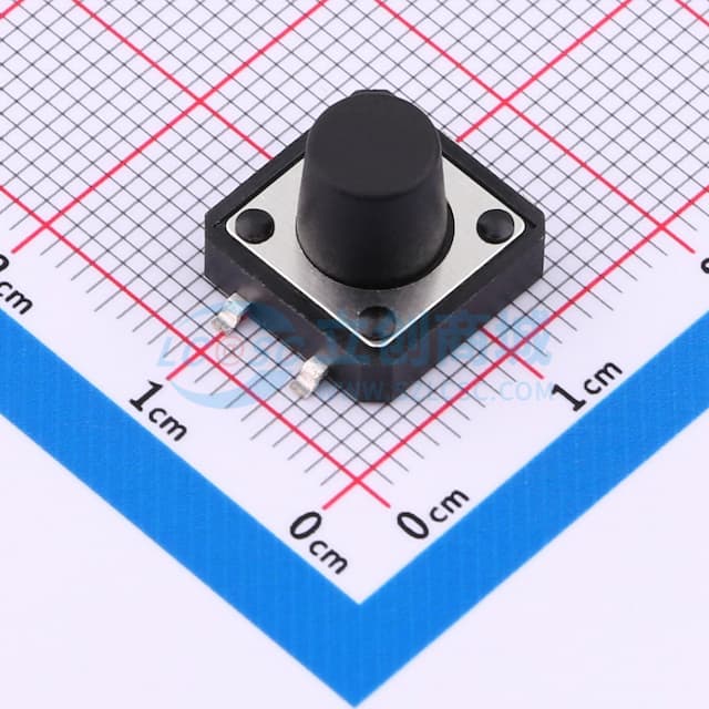 12*12*9.5mm 立贴 180GF  轻触开关实物图