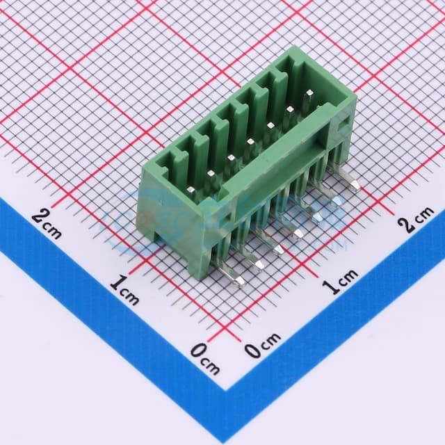卡扣固定 1x7P 2.54mm 排数:1 每排P数:7实物图