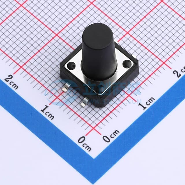 12*12*14.5mm 立贴 180GF  轻触开关实物图