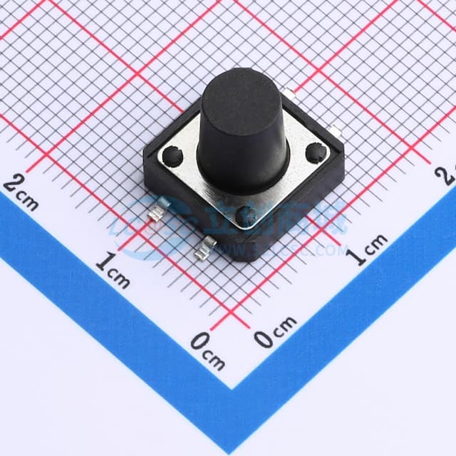 12*12*11.0mm 立贴 180GF  轻触开关实物图