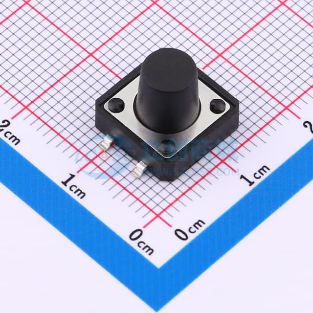 12*12*10.0mm 立贴 180GF  轻触开关实物图