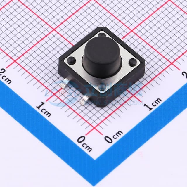 12*12*7.0mm 立贴 250GF  轻触开关实物图