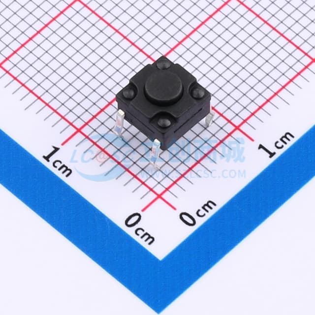6*6*4.3mm 直插 250GF 防水IP67 轻触开关实物图