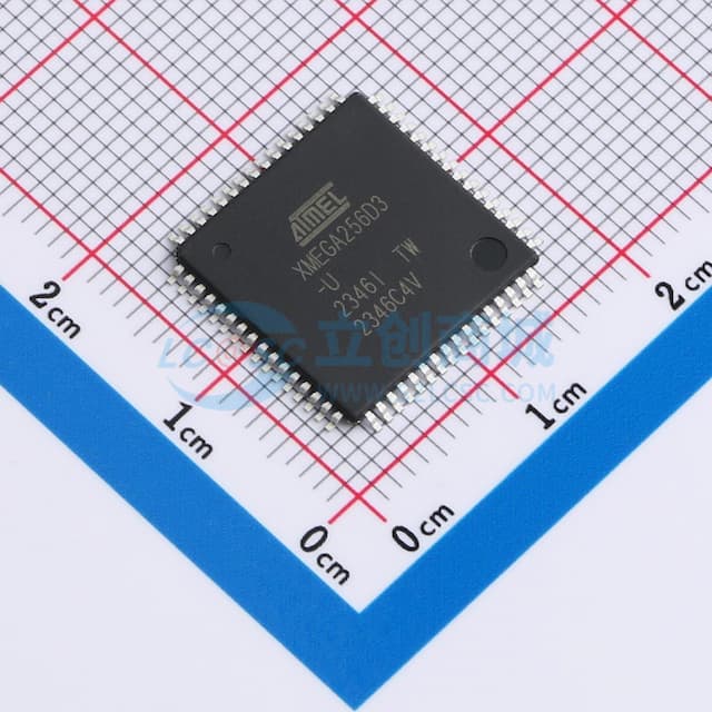 8位 Atmel XMEGA D微控制器实物图
