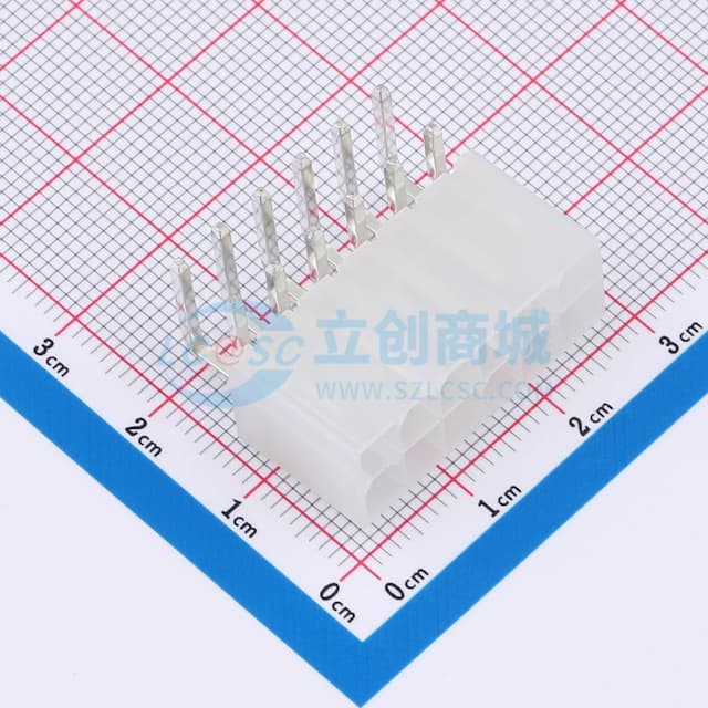 针座4.2mm间距 2x06P 弯插实物图