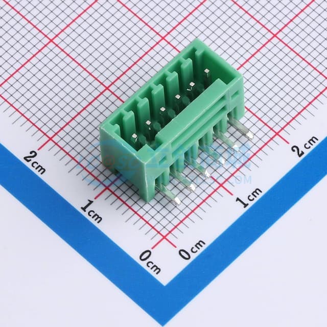 1x6P 2.54mm 排数:1 每排P数:6实物图
