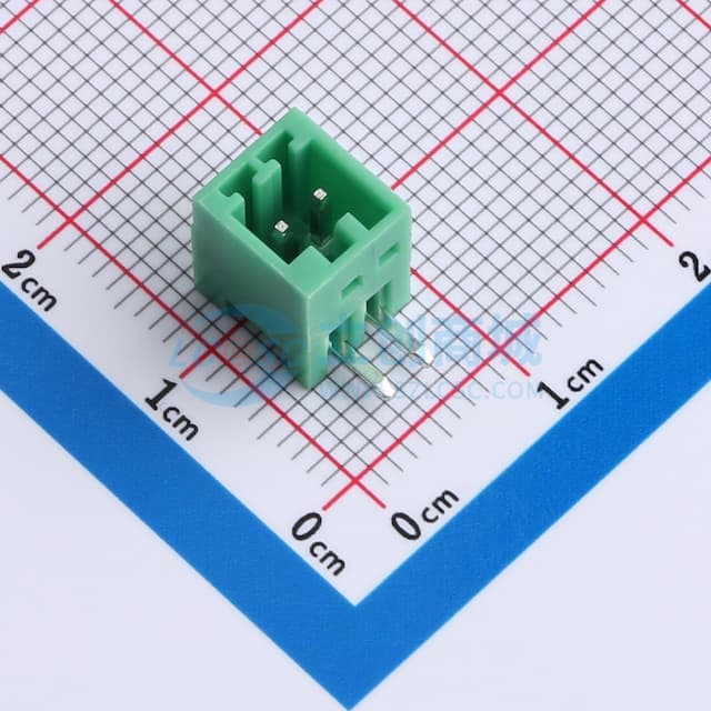 1x2P 2.54mm 排数:1 每排P数:2实物图