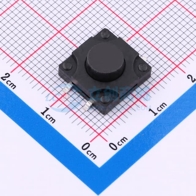 12*12*6.0mm 立贴 250GF 防水IP67 轻触开关实物图
