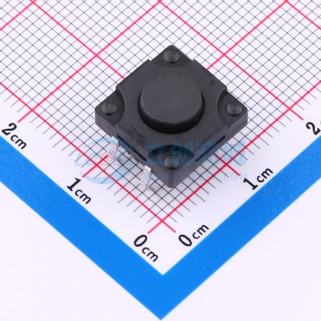 12*12*5.0mm 直插 250GF 防水IP67 轻触开关实物图