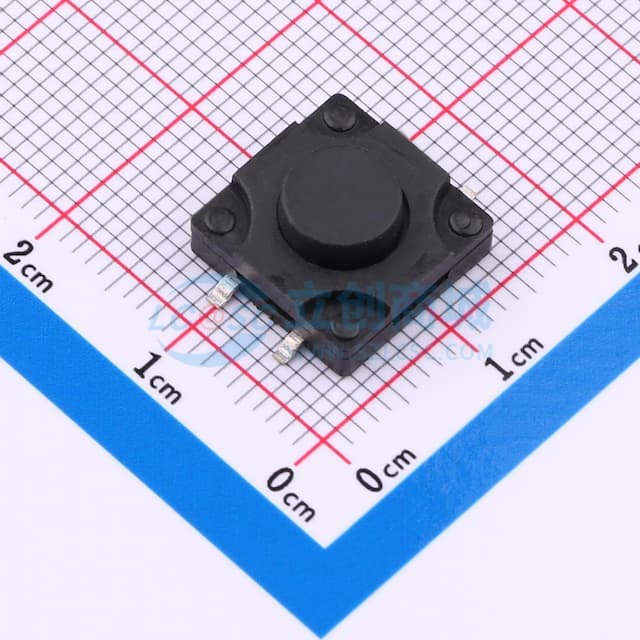 12*12*5.5mm 立贴 250GF 防水IP67 轻触开关实物图