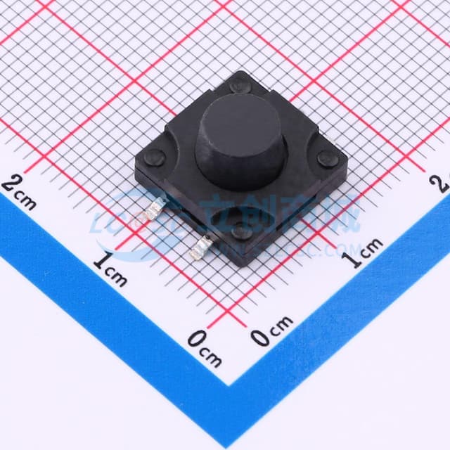 12*12*7.5mm 立贴 250GF 防水IP67 轻触开关实物图