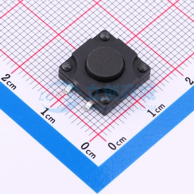 12*12*5.0mm 立贴 250GF 防水IP67 轻触开关实物图