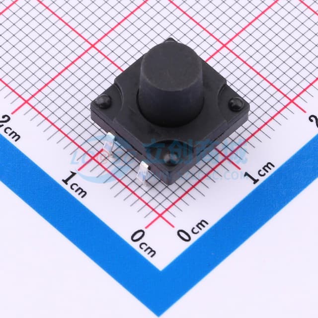 12*12*10.0mm 直插 250GF 防水IP67 轻触开关实物图