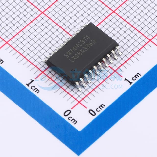 带三态控制的8位上升沿触发D型触发器实物图