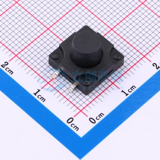 12*12*8.5mm 立贴 250GF 防水IP67 轻触开关实物图