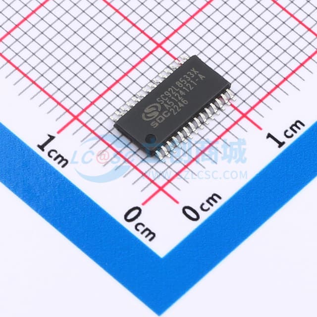 宽压低功耗8051内核 27路高灵敏度触控Flash MCU实物图