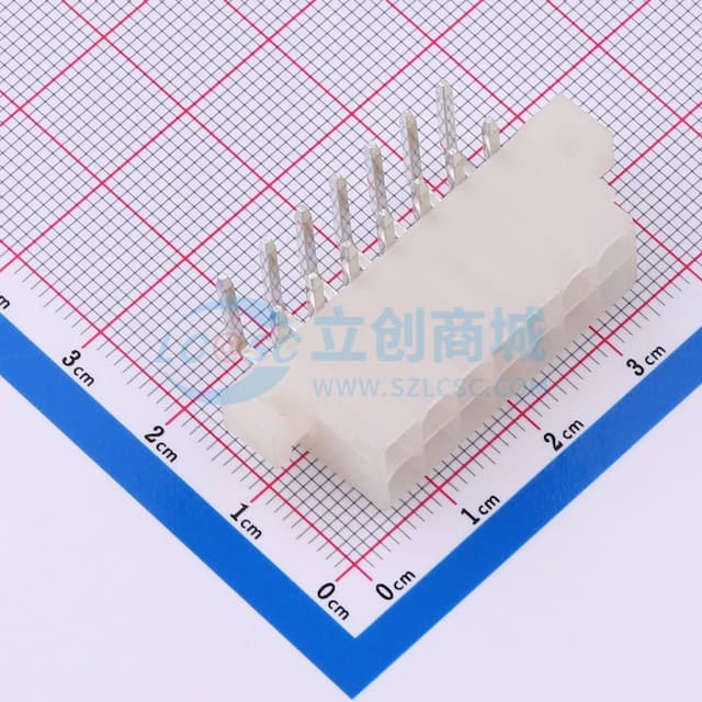 2x7P 间距:4.2mm 弯插实物图