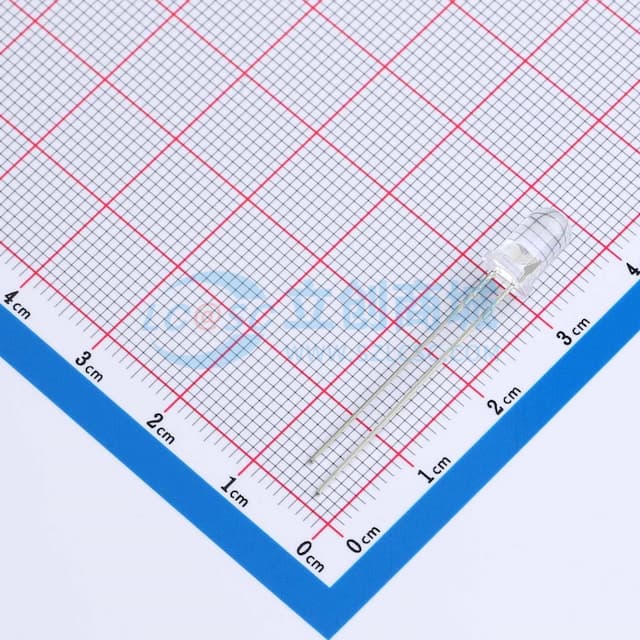 940红外发射管5mm圆头有边实物图