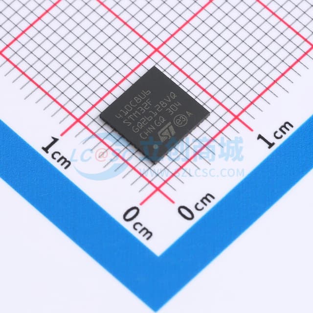 支持BAM的STM32动态效率MCU，带DSP和FPU的高性能ARM Cortex-M4 MCU，具有64 KB Flash、100 MHz CPU和ART加速器实物图