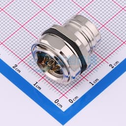 Toponelec(上海拓宜)金属圆形连接器，M12 A编码（A CODE）5芯 带屏蔽缩略图