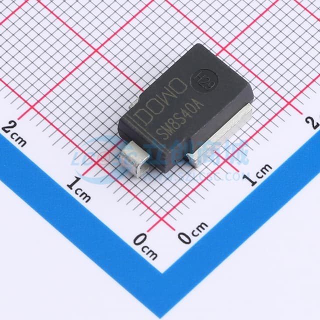TVS 40V截止 峰值脉冲电流：102A实物图
