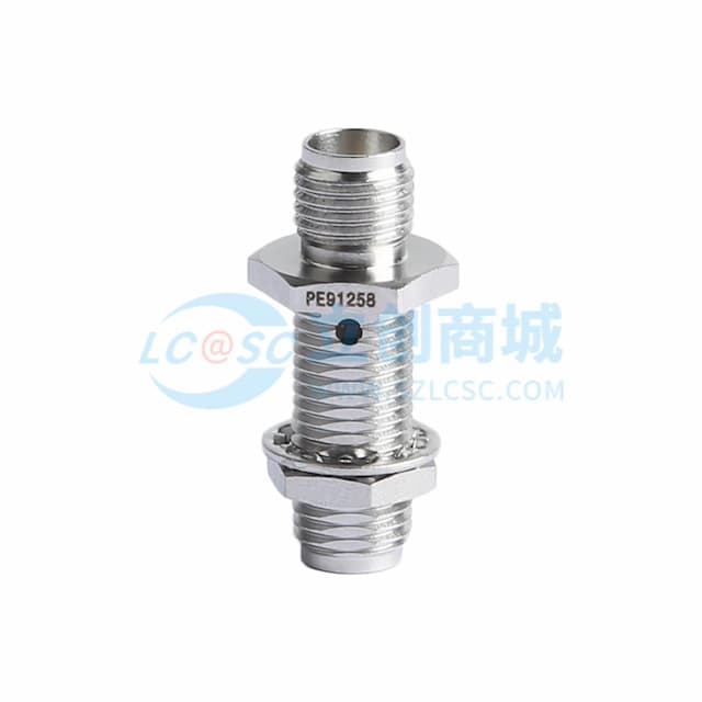 SMA 母头转 SMA 穿墙式母头适配器实物图