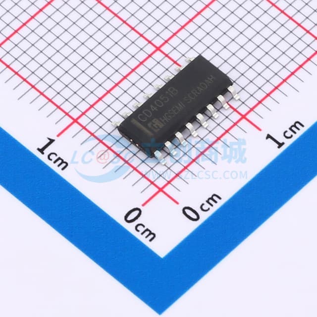 CD4051B 单刀八掷模拟开关实物图