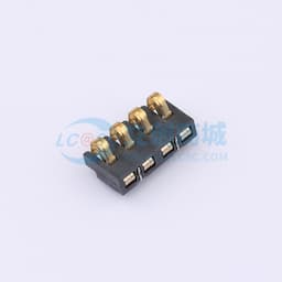 2.5间距 弹片电池座4pin 防窥PIN 塑高2.4缩略图