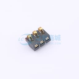 2.5间距 弹片电池座3pin 防窥PIN 塑高3.0缩略图