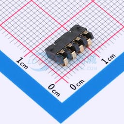 2.5间距 弹片电池座4pin 防窥PIN 塑高2.4缩略图