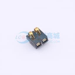 2.5间距 弹片电池座2pin 防窥PIN 塑高2.4缩略图