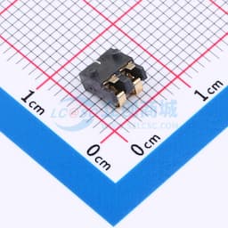 2.5间距 弹片电池座2pin 防窥PIN 塑高2.4缩略图