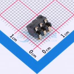 2.5间距 弹片电池座3pin 防窥PIN 塑高4.0缩略图