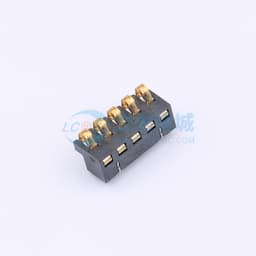 2.5间距 弹片电池座5pin 防窥PIN 塑高4.5缩略图