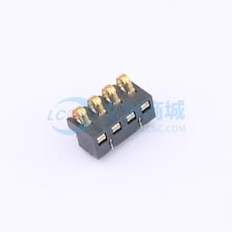 2.5间距 弹片电池座4pin 防窥PIN 塑高4.0缩略图
