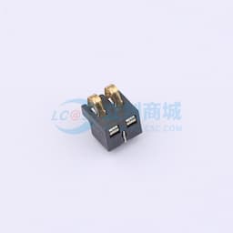 2.5间距 弹片电池座2pin 防窥PIN 塑高4.0缩略图