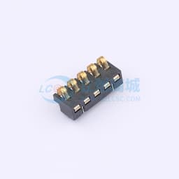 2.5间距 弹片电池座5pin 防窥PIN 塑高3.5缩略图